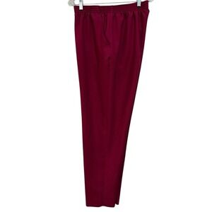 Vintage Donkenny Woman Red Slacks Elastic Waist Plus Size 18W